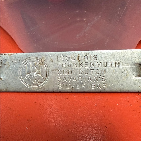 International Breweries Inc. Other - Iroquois Frankenmuth Old Dutch Bavarian's Silver Bar vintage Bottle Opener